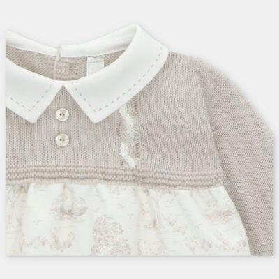 Pelele niño punto y tela Newport – HERMANOS CONJUNTADOS