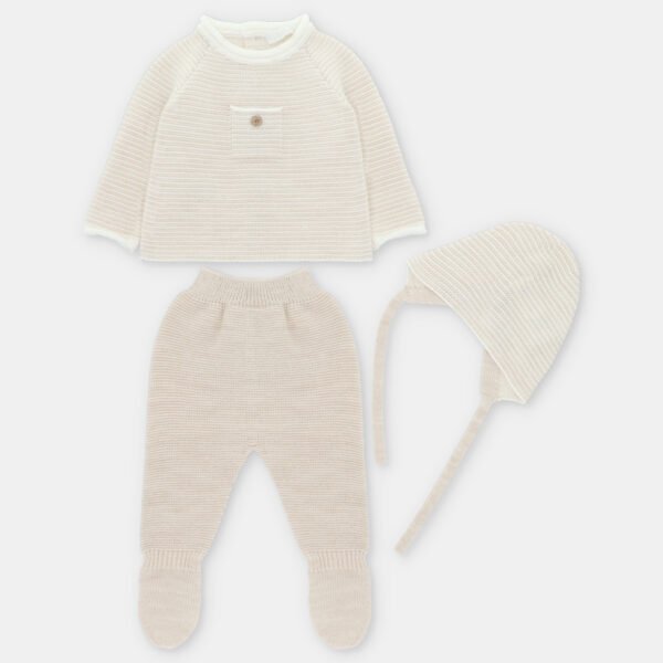 Conjunto unisex punto Liverpool 3 piezas – RECIÉN NACIDOS