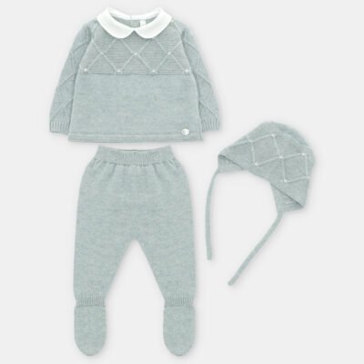 Conjunto unisex punto York 3 piezas