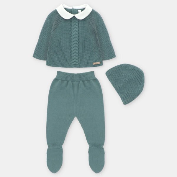 Conjunto unisex punto Brighton 3 piezas – RECIÉN NACIDOS