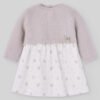 Vestido niña plumeti estampado punto y tela Erizos – RECIÉN NACIDOS