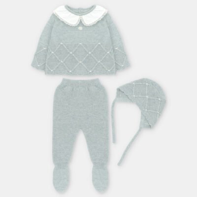 Conjunto niña punto York 3 piezas