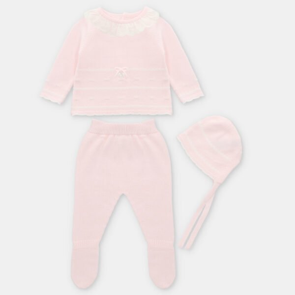 Conjunto niña punto 3 piezas Preston – RECIEN NACIDOS