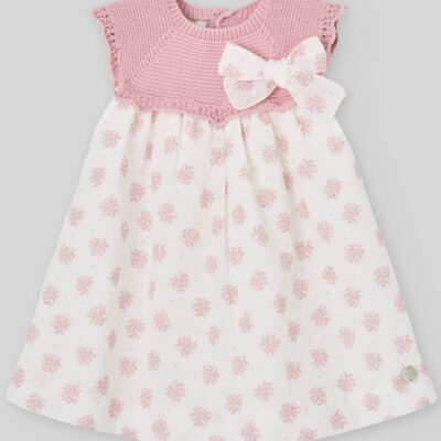 Vestido de punto y tela «Mimosa» – OTROS MODELOS