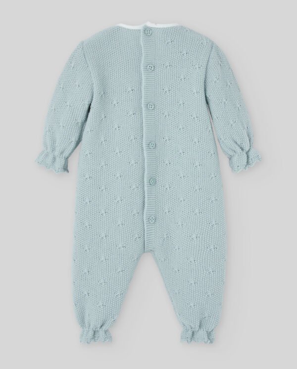 Pelele de punto con babero niña – Semilla – RECIÉN NACIDOS