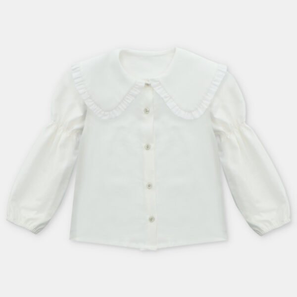 Blusa niña tela Leeds con cuello – HERMANOS CONJUNTADOS