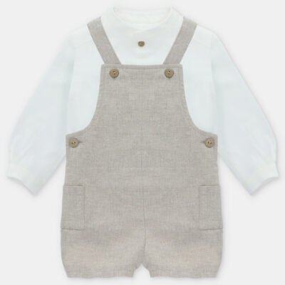 Conjunto niño tela Newport (camisa y pantalón cort – HERMANOS CONJUNTADOS