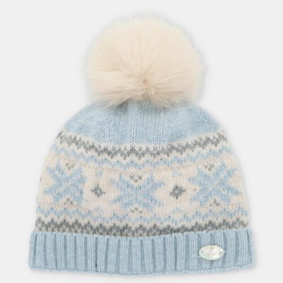 Gorro unisex punto Jacquard con pelo artificial Sh – NIÑO