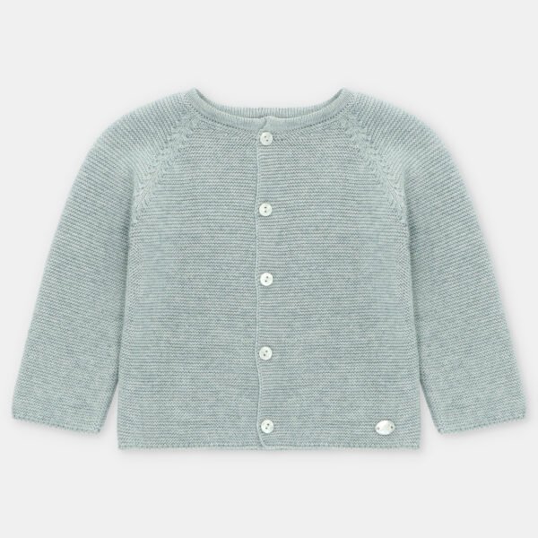 Cárdigan largo unisex punto York – RECIÉN NACIDOS