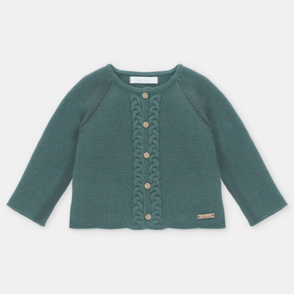 Cárdigan largo unisex punto Brighton – RECIEN NACIDOS