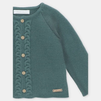 Cárdigan largo unisex punto Brighton – RECIEN NACIDOS