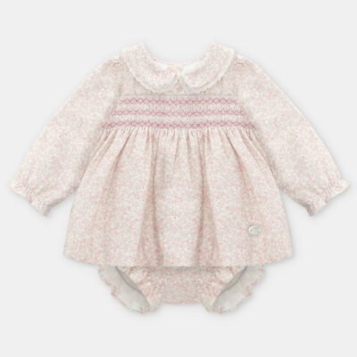 Conjunto niña tela Leeds (vestido y braguita) — HERMANOS CONJUNTADOS