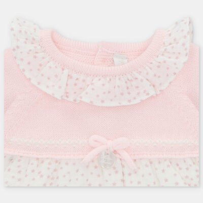 Vestido niña punto y tela Preston – HERMANOS CONJUNTADOS