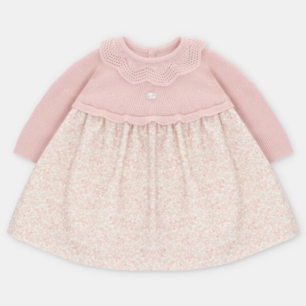Vestido niña punto y tela Leeds – HERMANOS CONJUNTADOS