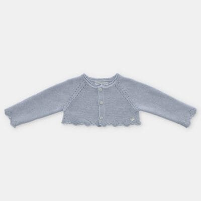 CÁRDIGAN PUNTO CORTO NIÑA AREZZO – RECIEN NACIDOS