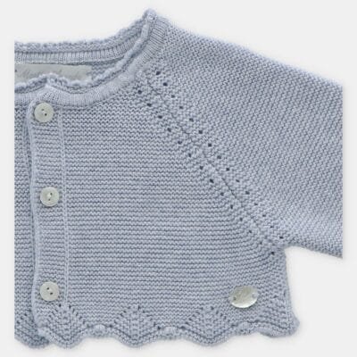 CÁRDIGAN PUNTO CORTO NIÑA AREZZO – RECIEN NACIDOS