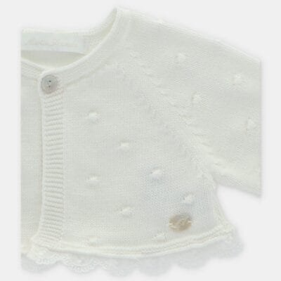 CÁRDIGAN PUNTO CORTO NIÑA FIRENZE – BEBÉ NIÑA