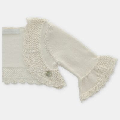 CÁRDIGAN PUNTO CORTO CALADO NIÑA FIRENZE – NIÑA