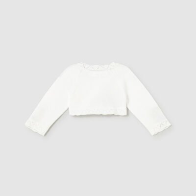 Rebeca corta tricot basica – RECIEN NACIDOS