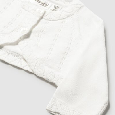 Rebeca corta tricot basica – RECIEN NACIDOS