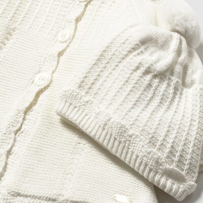 Abrigo y gorro tricot – RECIEN NACIDOS