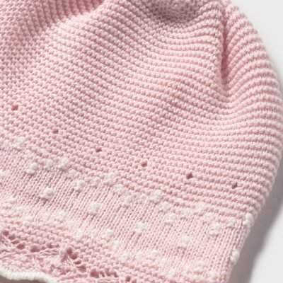 Conj. polaina y gorro tricot – RECIEN NACIDOS