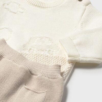 Conjunto polaina tricot – RECIEN NACIDOS