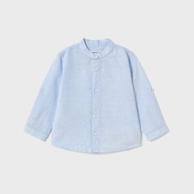 Camisa m/l lino cuello mao – CAMISAS