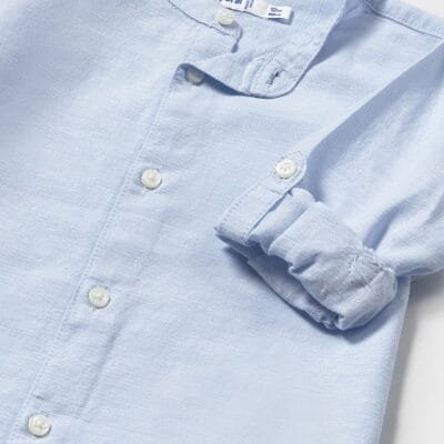 Camisa m/l lino cuello mao – CAMISAS