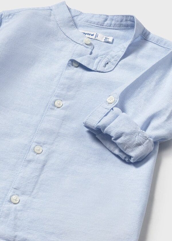 Camisa m/l lino cuello mao – CAMISAS