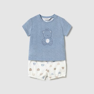 Conj. pantalon corto bombacho – RECIEN NACIDOS