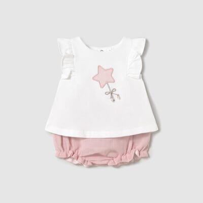 Conj. short tricot – RECIEN NACIDOS