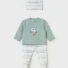 Conjunto polaina y gorro – RECIEN NACIDOS