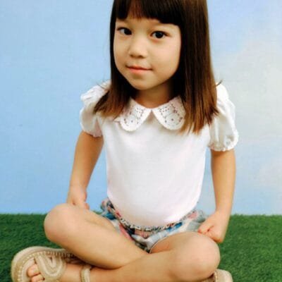 Camiseta m/c cuello crochet – MARCAS