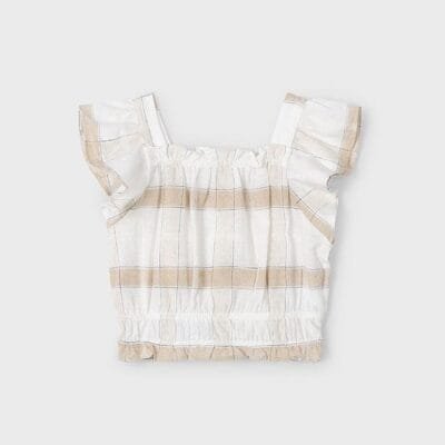 Bluson cuadros lino – MARCAS