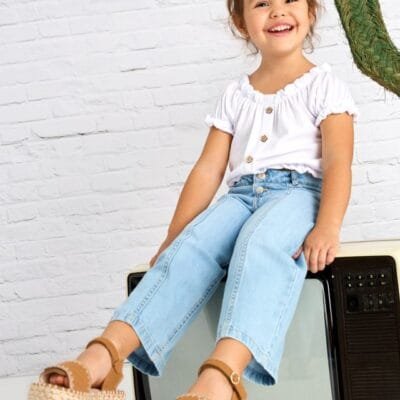 Pantalon largo denim fluido – MARCAS