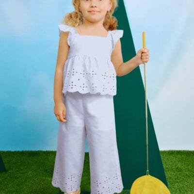 Conj. pantalon largo perforado – MARCAS