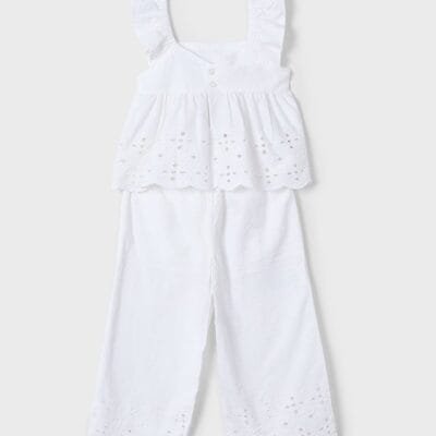 Conj. pantalon largo perforado – MARCAS