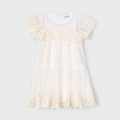 Vestido tul bordado – MARCAS