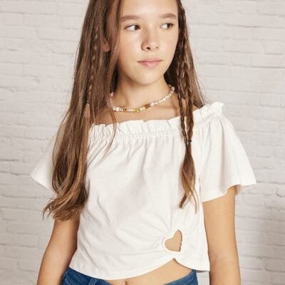 Camiseta m/c arandela corazon – CAMISETAS Y TOPS