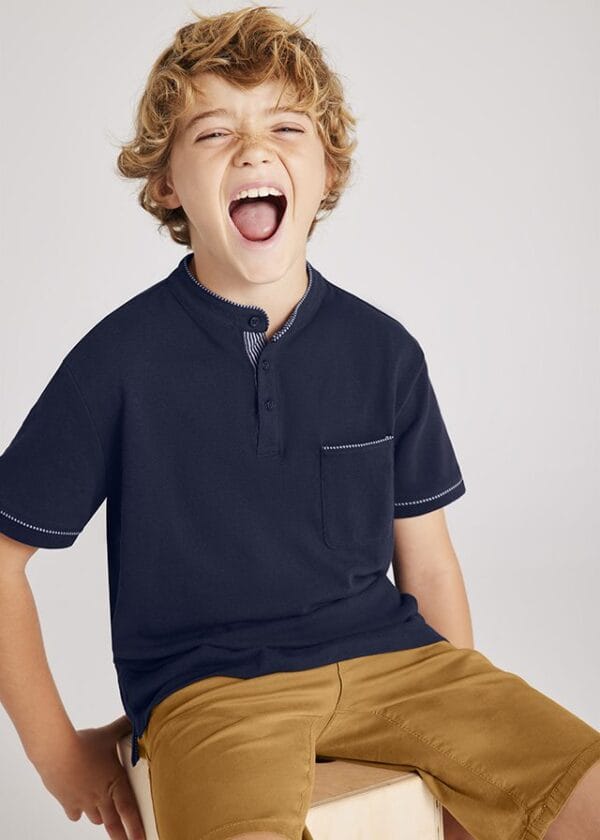 Polo m/c cuello mao – MARCAS