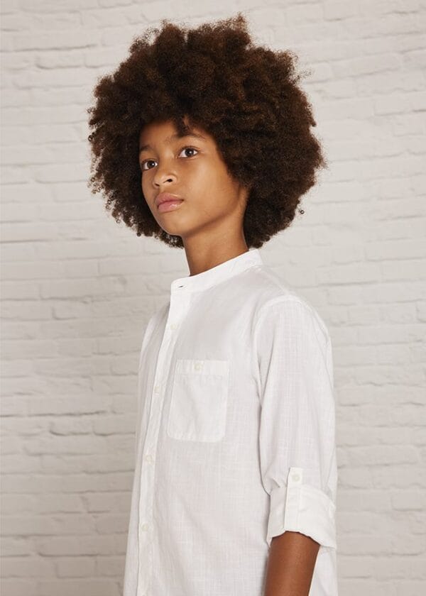 Camisa m/l cuello mao – MARCAS