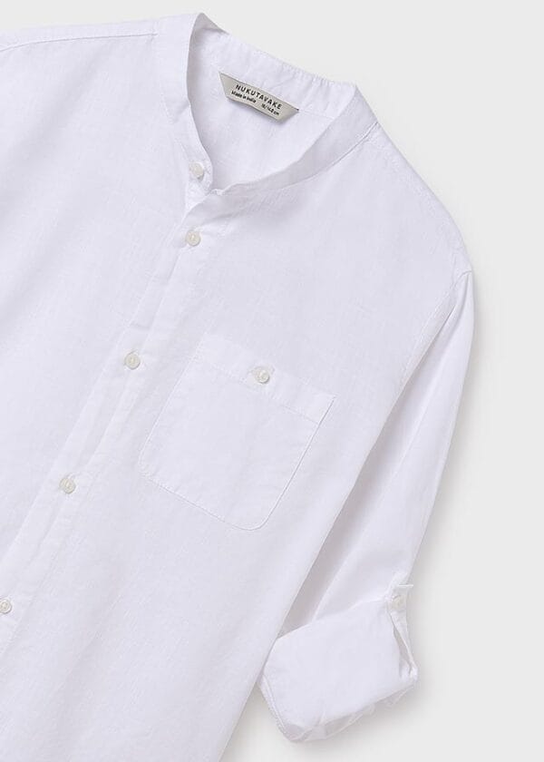Camisa m/l cuello mao – MARCAS