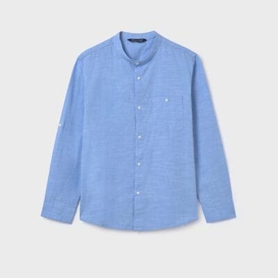 Camisa m/l cuello mao – MARCAS