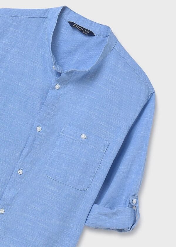 Camisa m/l cuello mao – MARCAS