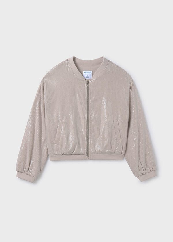 Chaqueta bomber lentejuelas – TEEN NIÑA