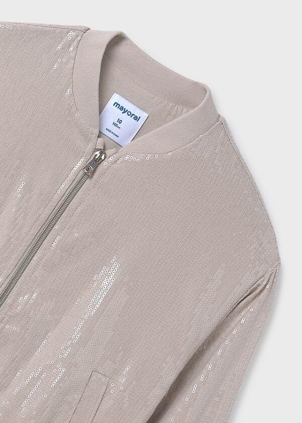 Chaqueta bomber lentejuelas – MARCAS