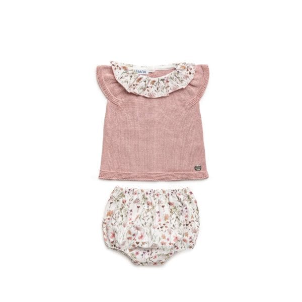 conjunto tela florecitas – RECIEN NACIDOS