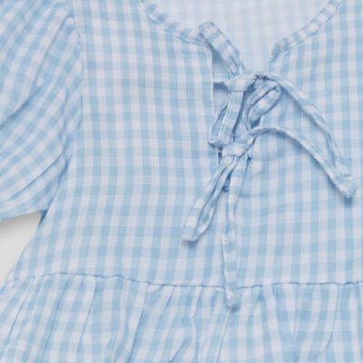 Conjunto blusa y falda vichy niña – NIÑA