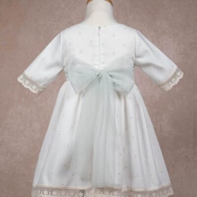 Vestido Jacquard Topos – BAUTIZO